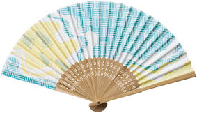 夏景色扇子　浜辺