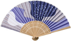 夏景色扇子　花火