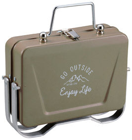 キャプテンスタッグ モンテV型卓上グリル　カーキ