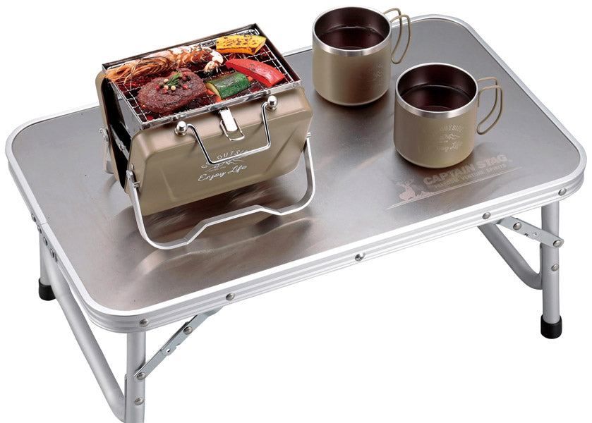 キャプテンスタッグ モンテV型卓上グリル　カーキ