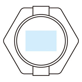 たためるスピナーシリコンボトル　名入れ箇所イメージ