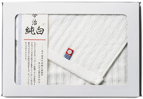 市松模様箱入 今治フェイスタオル　全体
