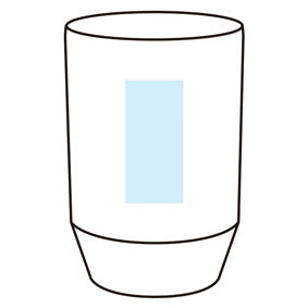 グランゴールド 真空保冷温タンブラー　名入れ箇所イメージ