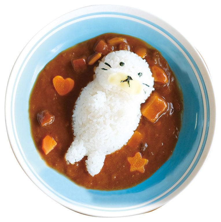 ぎゅっとポン立体ごはん　あざらしとカレー