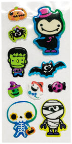 ハロウィンぷっくりミニシール