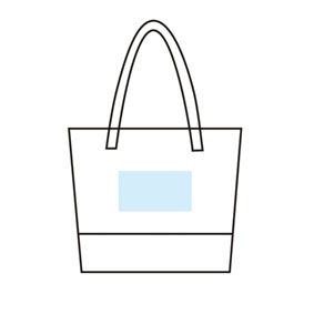 再生PET保冷温ビッグトートバッグ　名入れ箇所イメージ