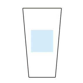 サーモス 真空断熱タンブラー300ml　名入れ箇所イメージ　中央