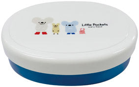 Little Pockets 小判形お弁当箱 　ブルー