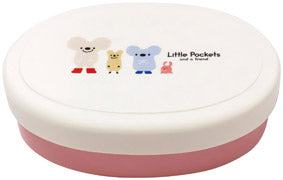 Little Pockets 小判形お弁当箱 　ピンク