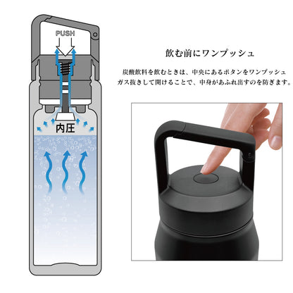 炭酸対応真空ステンレスボトル