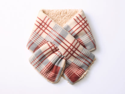 ポフル／フリースボアマフラー　レッド