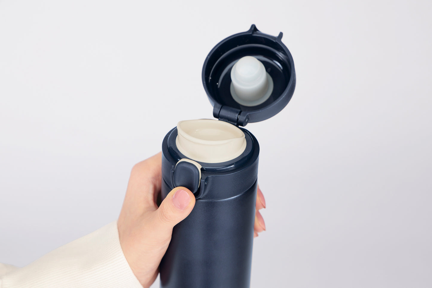 デイモ／ワンタッチ真空ステンレスボトル400ml