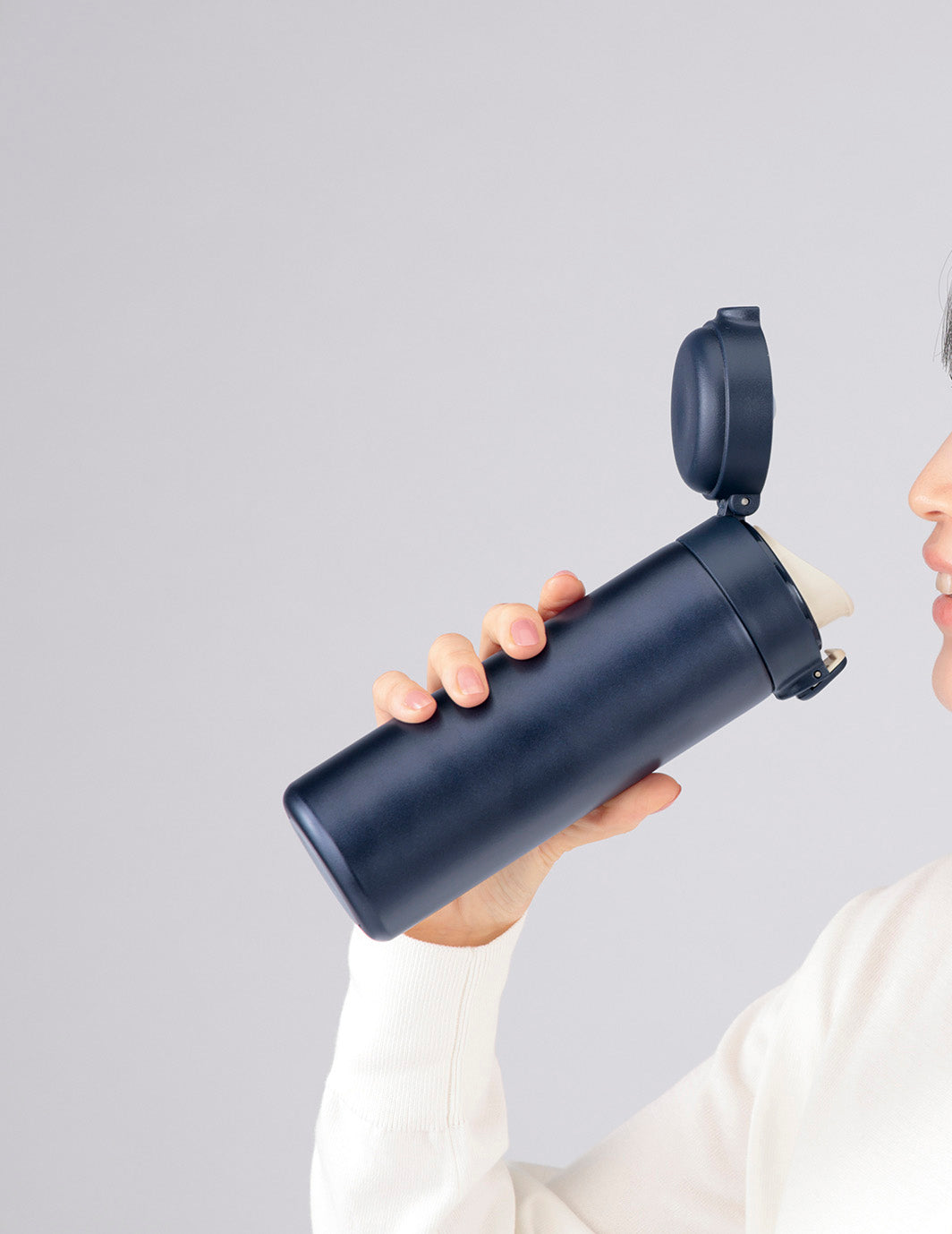 デイモ／ワンタッチ真空ステンレスボトル400ml