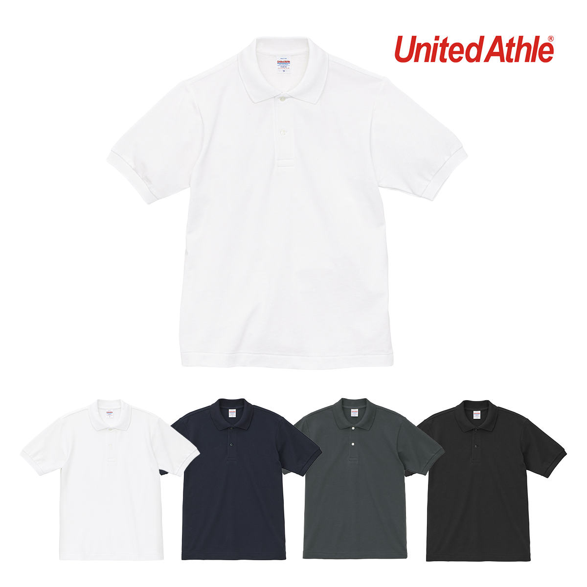 United Athle 6.0オンス ヘヴィーウェイト コットン ファイン カノコ ポロシャツ