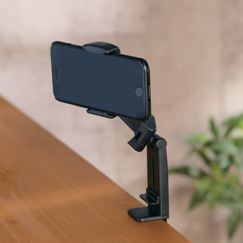 挟んで使えるマルチスマホスタンド