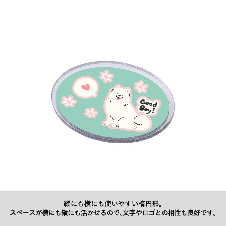 アクリルマグネット　オーバル