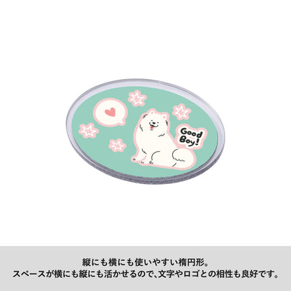 アクリルマグネット　オーバル