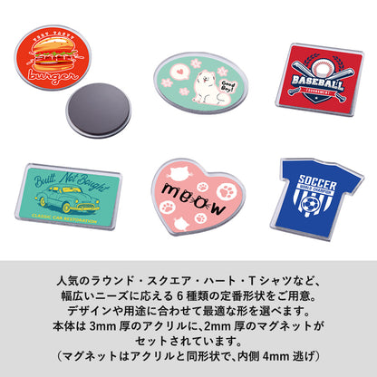 アクリルマグネット　ラウンド