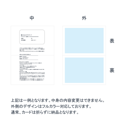 オリジナルデザイン Amazon ギフトカード