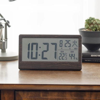 温湿度表示付き電波時計　全体