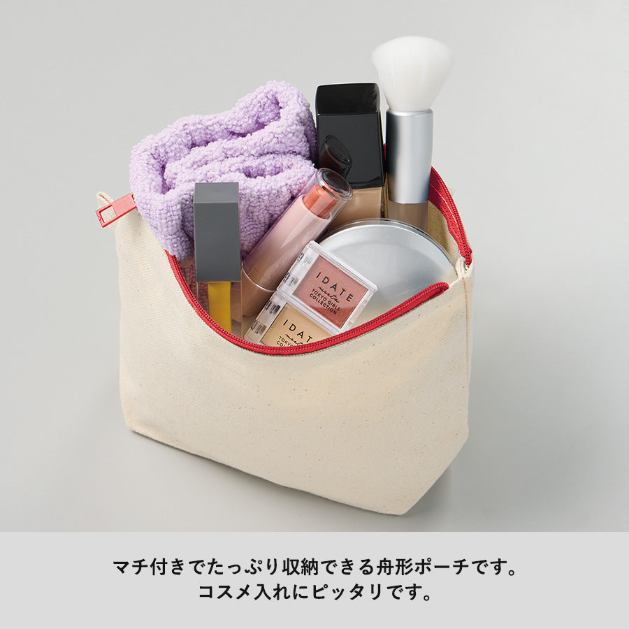 カラーファスナーキャンバスデイリーポーチ