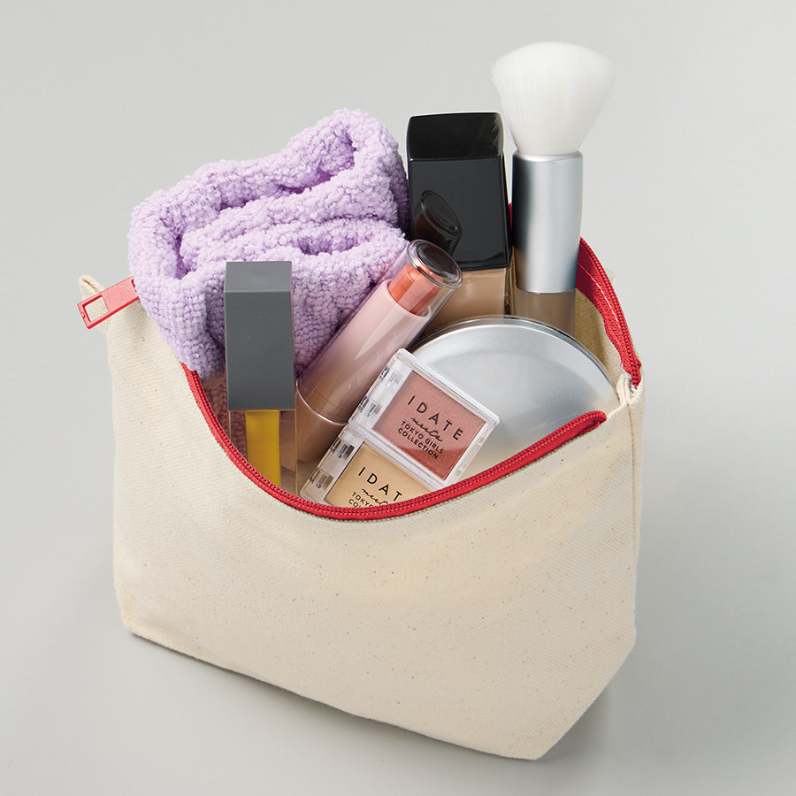 カラーファスナーキャンバスデイリーポーチ