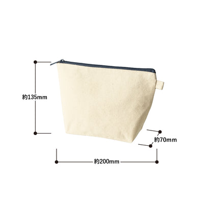 カラーファスナーキャンバスデイリーポーチ