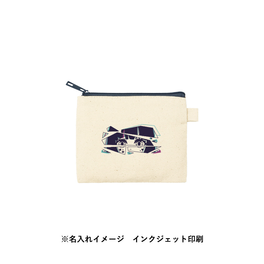カラーファスナーキャンバスフラットポーチ（SS）