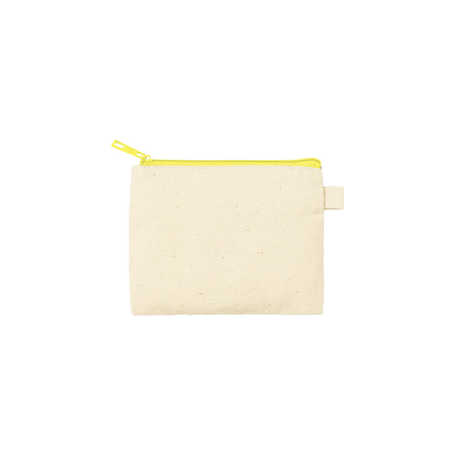 カラーファスナーキャンバスフラットポーチ（SS）