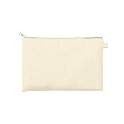 カラーファスナーキャンバスフラットポーチ（M）