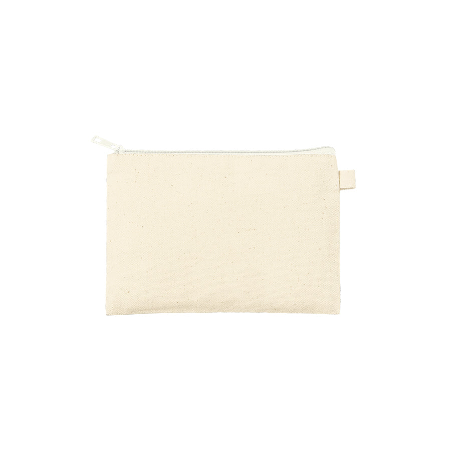 カラーファスナーキャンバスフラットポーチ（S）