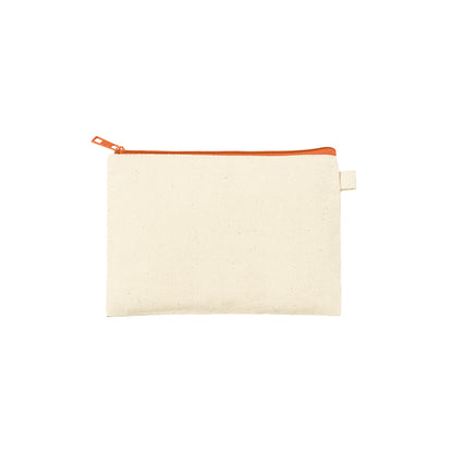 カラーファスナーキャンバスフラットポーチ（S）
