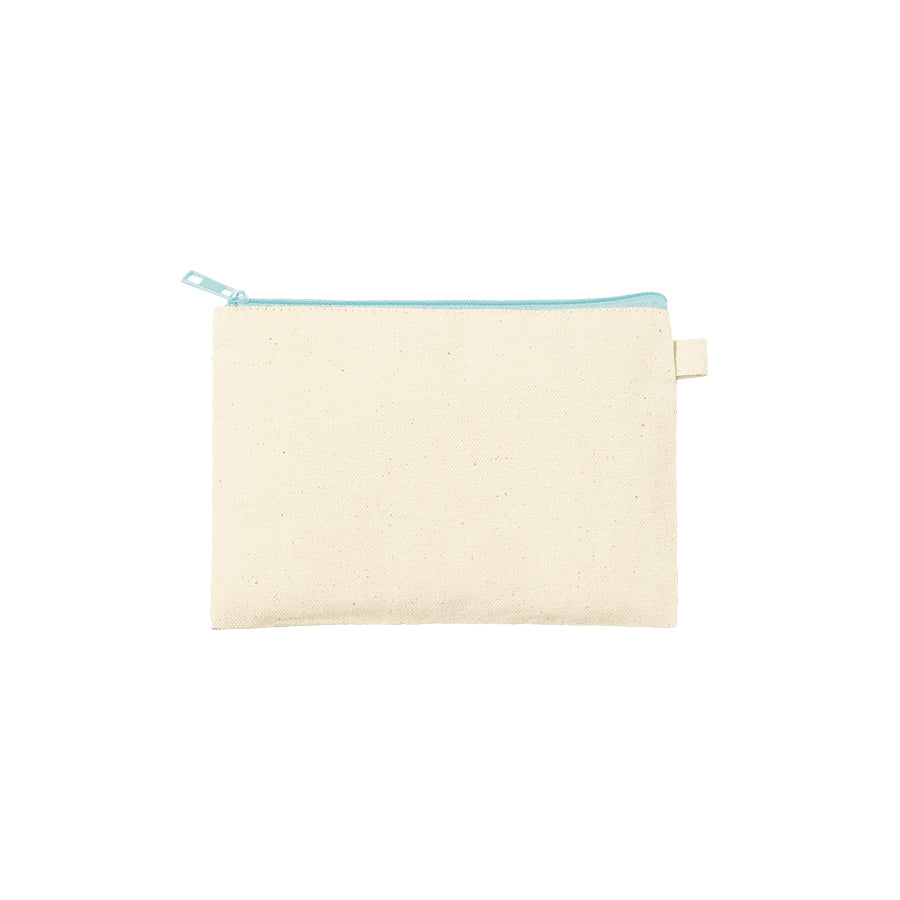 カラーファスナーキャンバスフラットポーチ（S）