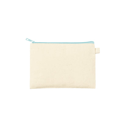 カラーファスナーキャンバスフラットポーチ（S）