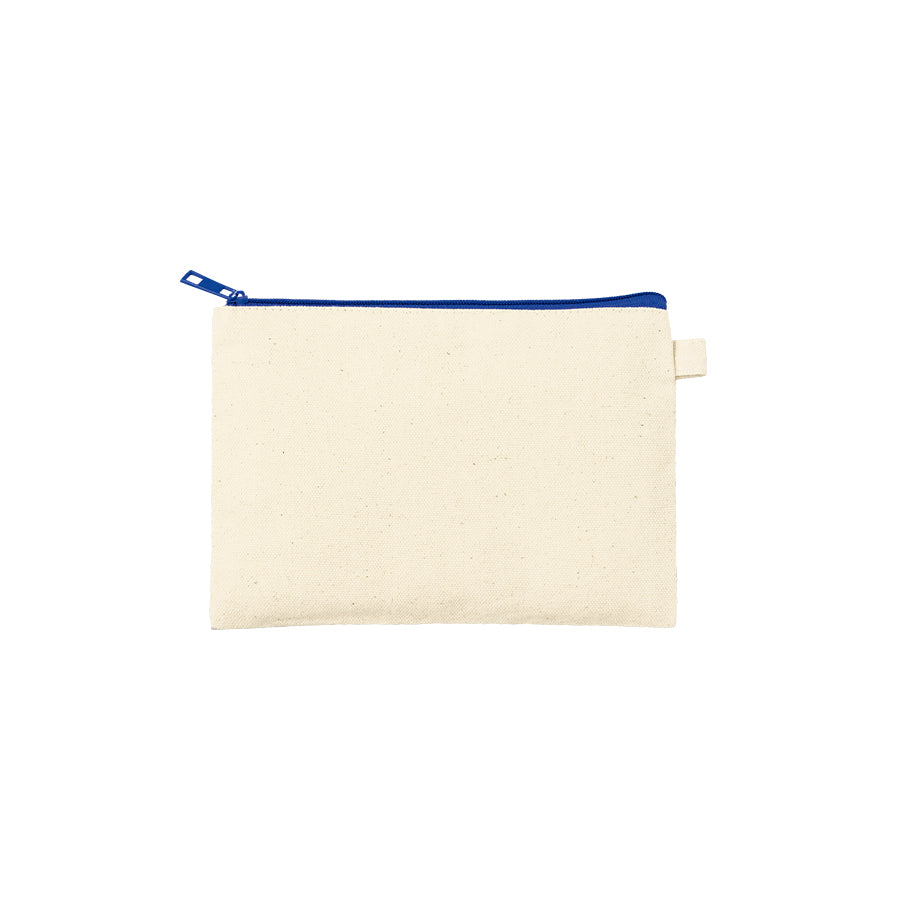カラーファスナーキャンバスフラットポーチ（S）