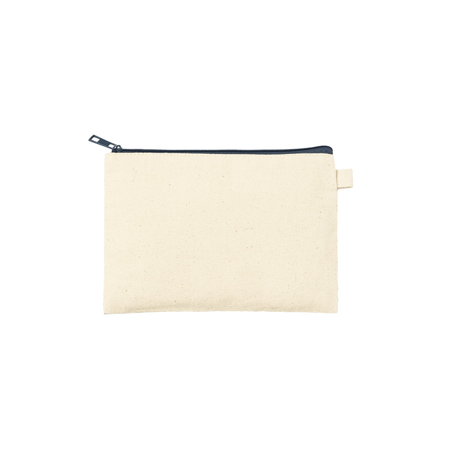カラーファスナーキャンバスフラットポーチ（S）