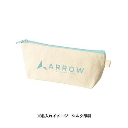 カラーファスナーキャンバスロングポーチ