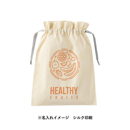 コットンカラーリボン巾着（L）