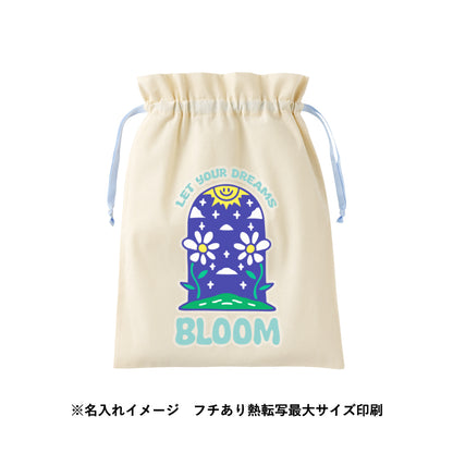 コットンカラーリボン巾着（L）