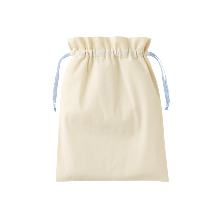 コットンカラーリボン巾着（L）