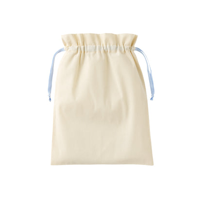 コットンカラーリボン巾着（L）