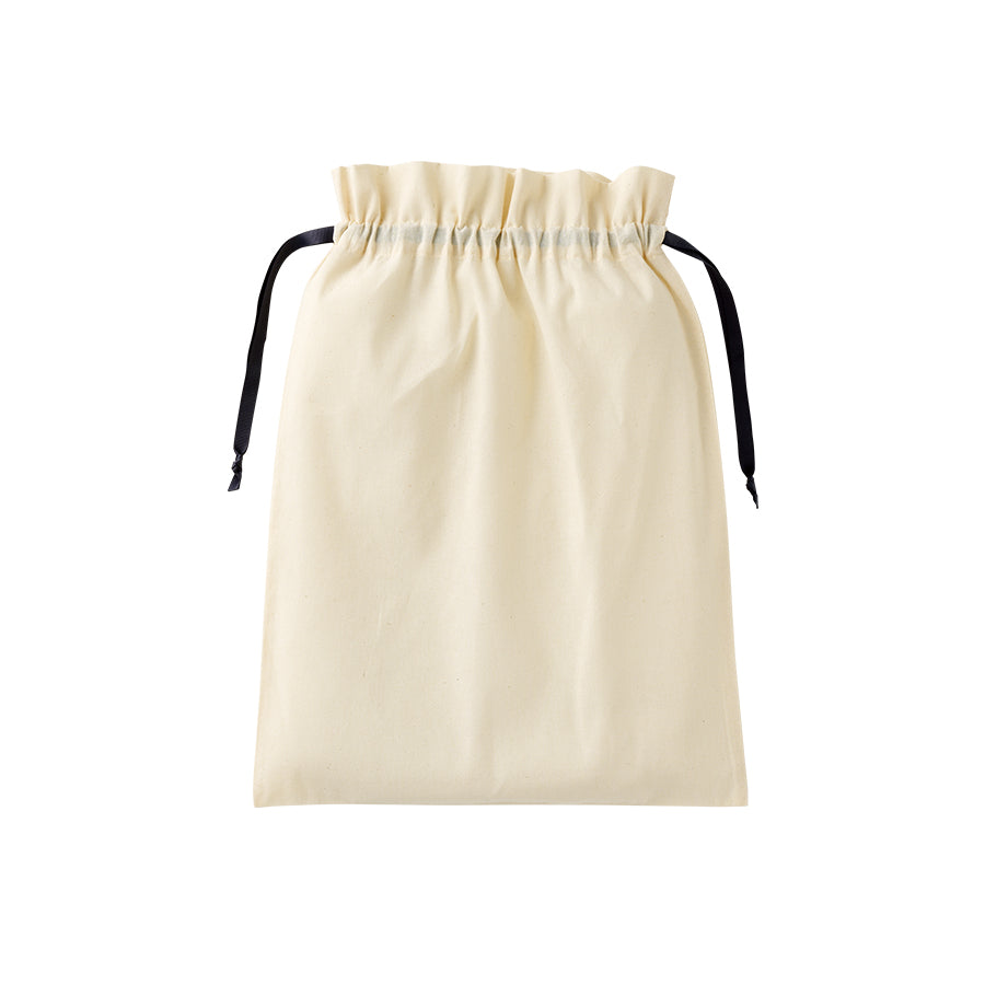 コットンカラーリボン巾着（L）