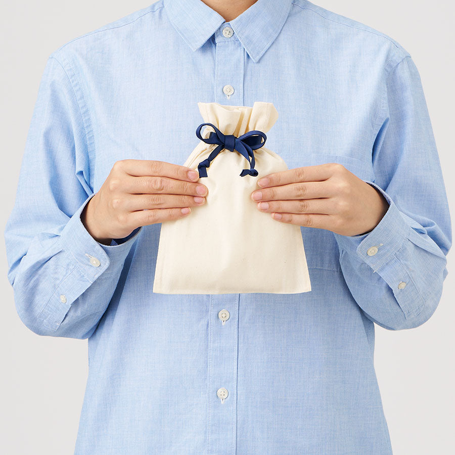 コットンカラーリボン巾着（S）