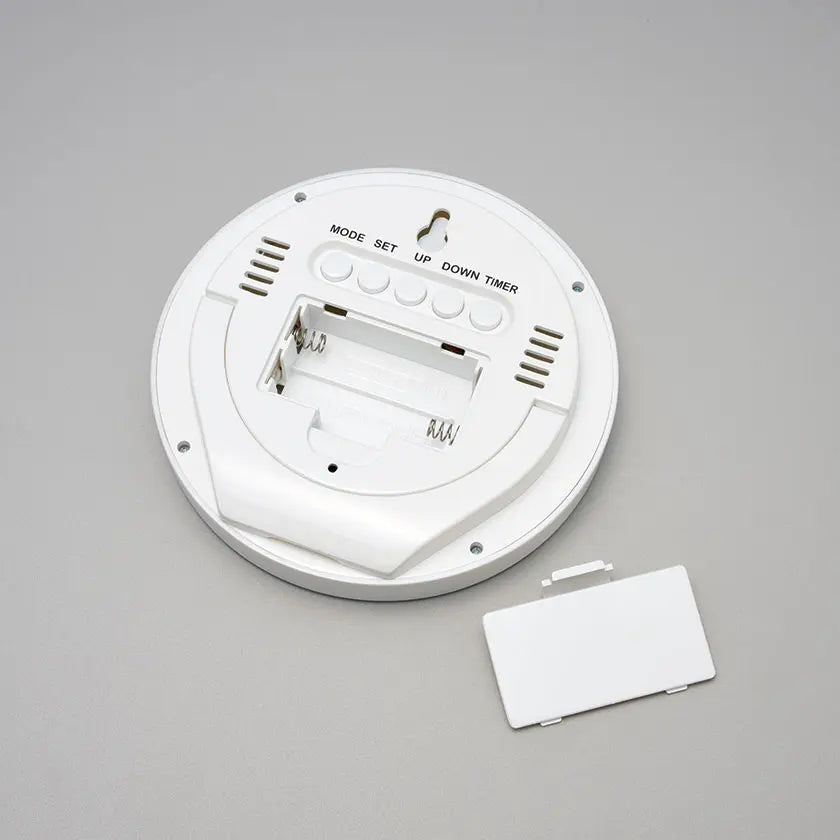 表示が見やすい丸時計の蓋を外した図