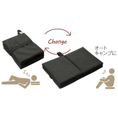 折りたたみクッションまくらの使用イメージ