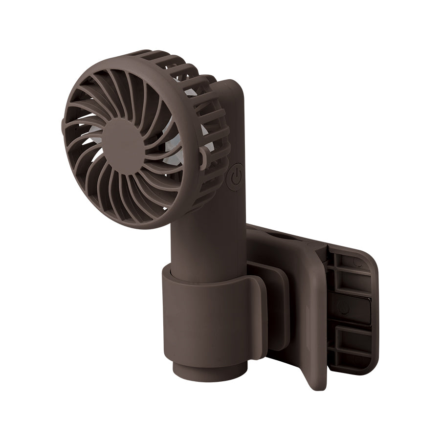 日傘にもつけられるクリップ付ハンディファン