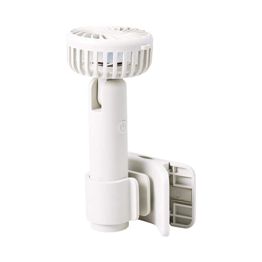 日傘にもつけられるクリップ付ハンディファン