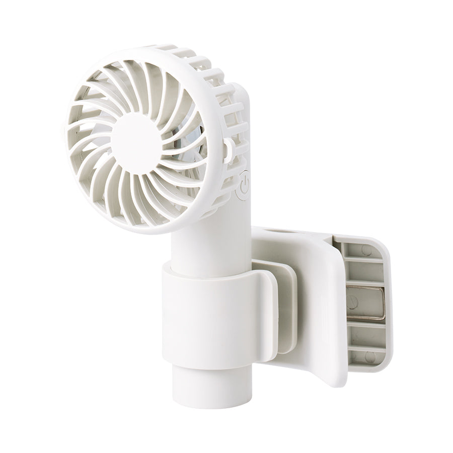 日傘にもつけられるクリップ付ハンディファン