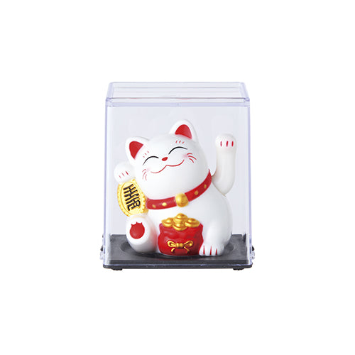 ソーラー招き猫　ホワイト
