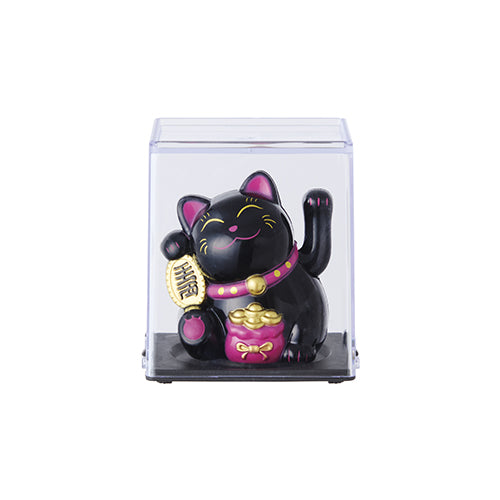 ソーラー招き猫　ブラック